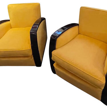 Art Deco Club Chairs French Style