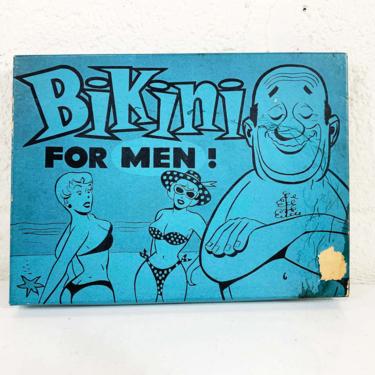 Vintage Bikini For Men Gag Gift Funny Joke Souvenir Mantique Father's Day Bachelor Gift 1950s 50s NOS Deadstock 1960s 60s Beach 