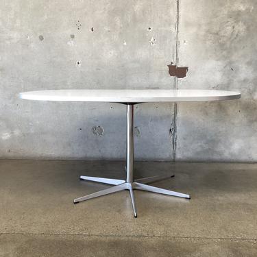 Oblong Fritz Hansen Dining Table with Six Star Pedestal Base