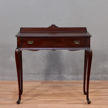 Queen Anne Mahogany 1-Drawer High-Top Desk