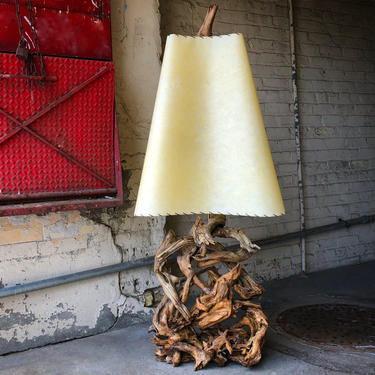 Monumental Driftwood Lamp + Custom Shade 