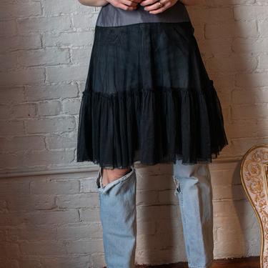 Y2K | Louis Vuitton | Tulle Skirt with Cotton Band 