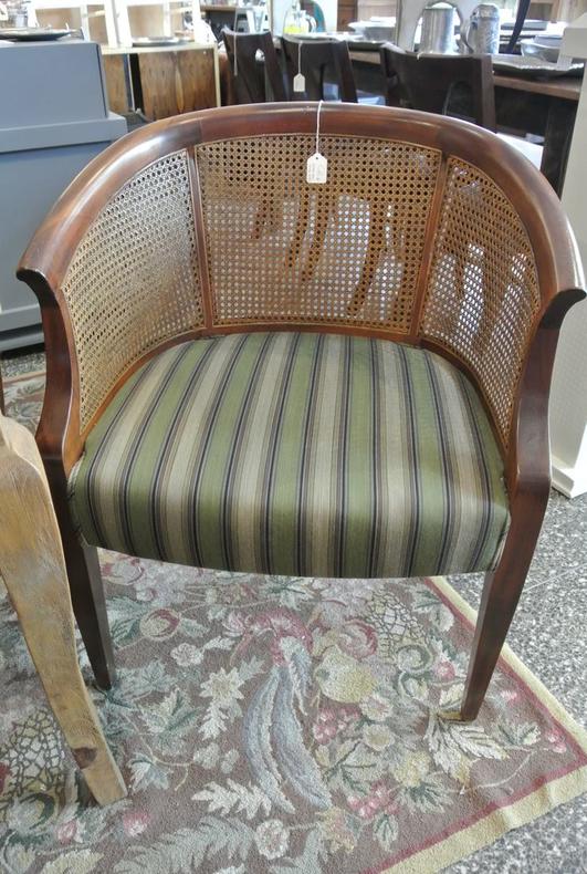 Two Cane back Chairs. $85 and $55 as is