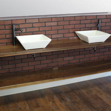 Bathroom Vanity with Pipe / Industrial restroom / Pipe Vanity / Rustic Furniture / Industrial Furntiture / Free Standing 