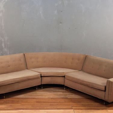Pittsburgh Mid Century Camel 3-Piece Sectional Sofa – ONLINE ONLY