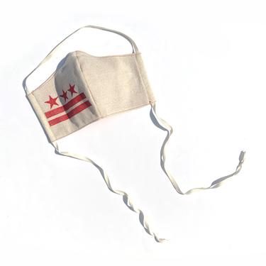 DC Flag Face Mask: Double Layer 100% Cotton lining and filter pocket