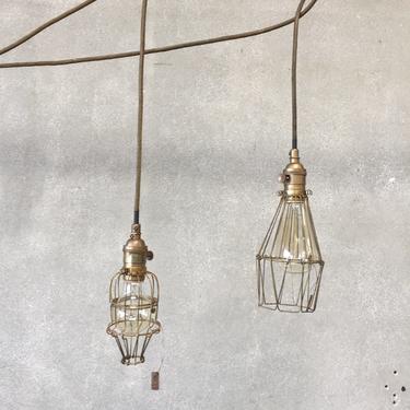 Roost Workshop Brand Brass Cage Lamps