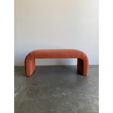Waterfall Art Deco Style Bench - “Coral“ 