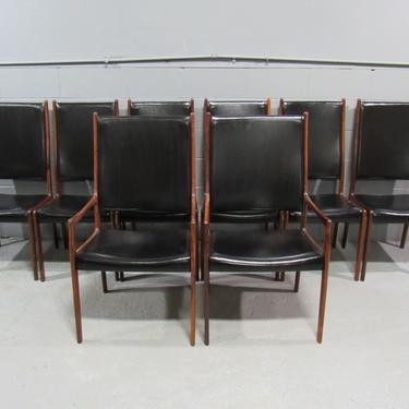 Set of 8 Mid-Century Danish Modern Rosewood Dining Chairs