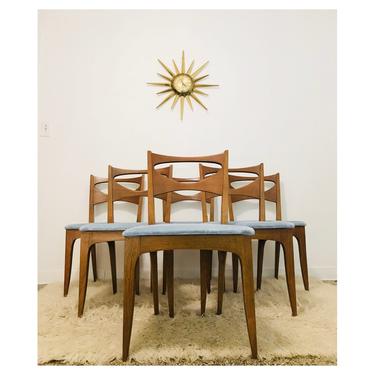 (SOLD) 1956 Drexel Profile Set of (6) K62 Dining Chairs