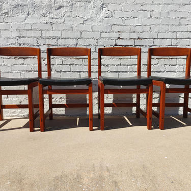Mid Century Modern Danish Inspired Teak Dining Chairs 