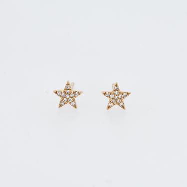 Pavé Diamond Star Studs