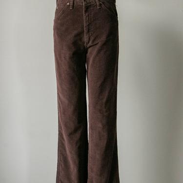 1970s Wrangler Cords Brown Pants 31