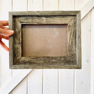 5x7 Custom Reclaimed Wood Picture Frame | Custom Barn Wood Frame | Custom Barnwood Frame | Beveled Edge Frame | Rustic Picture Frame 