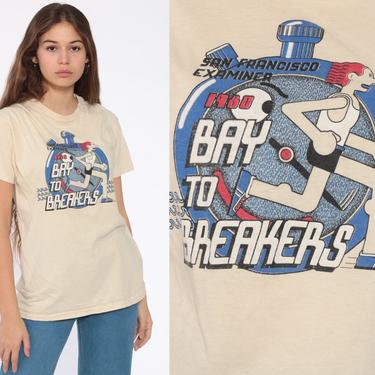 1980 Running T Shirt Bay To Breakers San Francisco Shirt 80s California Tshirt Running Tee Graphic Vintage Sports 1980s Large 