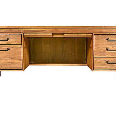 1960s Walnut Wood Executive Desk by 2bModern