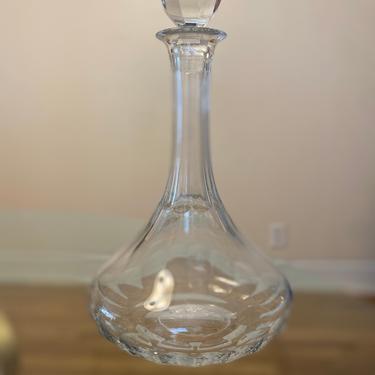 Cut Crystal Decanter w/Stopper 