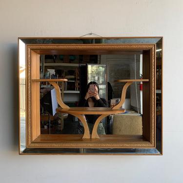 Vintage Shadow box mirror 