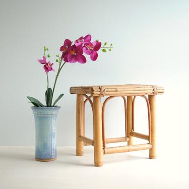 Vintage Bamboo Plant Stand, Bamboo Stand 