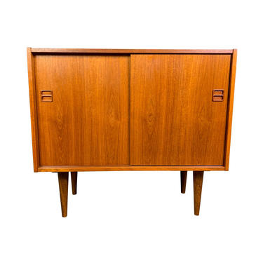 Vintage Scandinavian Mid Century Modern Teak Storage Cabinet 