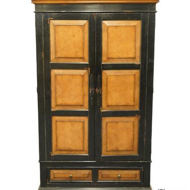 HOOKER FURNITURE Contemporary Weathered Black and Brown TV Media Armoire 325-55-424 