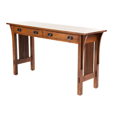 L & G Stickley Mission Style Sofa Table