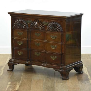Carved French Regency Dark Finish Chest Of Drawers