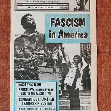 Original Black Panther Party Newspaper // Fascism in America (1969)