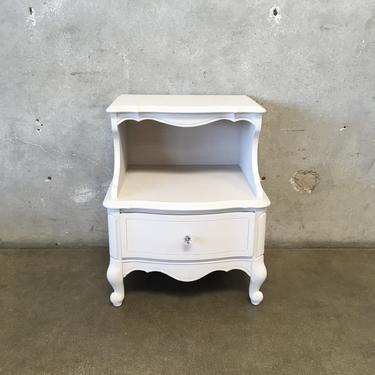 Vintage French One Drawer Nightstand