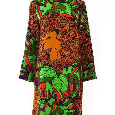 Graphic Lion Print Dress
