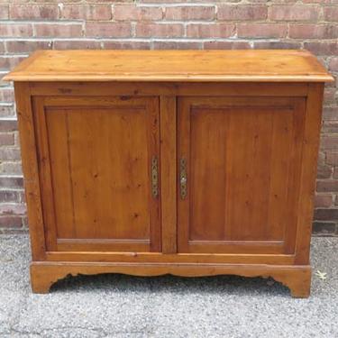 Antique French Pine 2 Door Buffet in hand rubbed wax finish