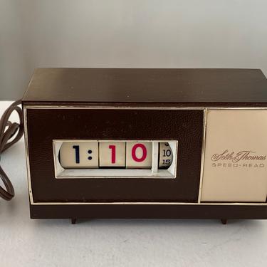 Vintage Electric Flip Clock Seth Thomas Speed-Read Flip Clock 