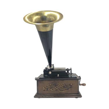1903 Edison Standard Cylinder Phonograph with Manual Hand Crank