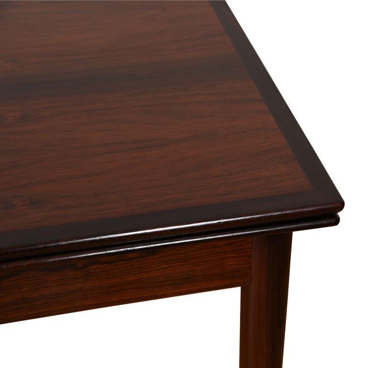 Mid-Sized Danish Modern Rosewood Expanding Dining Table.