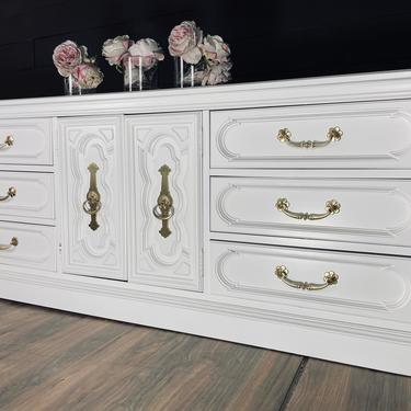 Large dresser credenza console solid wood customizable color 