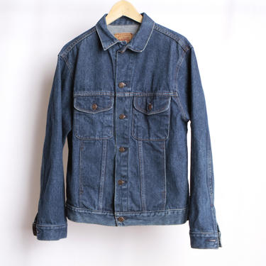 vintage 80s 90s GAP brand vintage FADED blue jean DENIM classic cotton jean jacket distressed vintage coat 