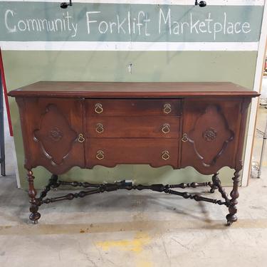 Antique Sideboard with Turned Legs