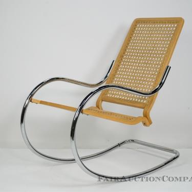 Chrome Cantilever Rocking Chair