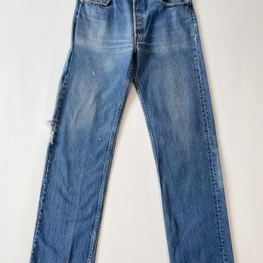 Thrashed Levi's 501 Jeans
