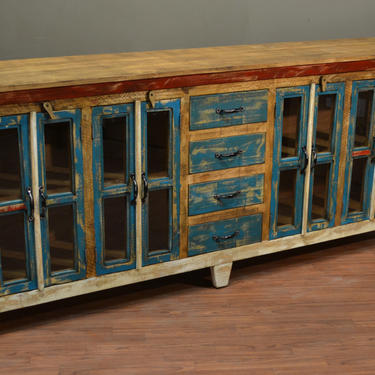 Rustic Solid Wood Sideboard / Media Console / Multi Purpose Cabinet 