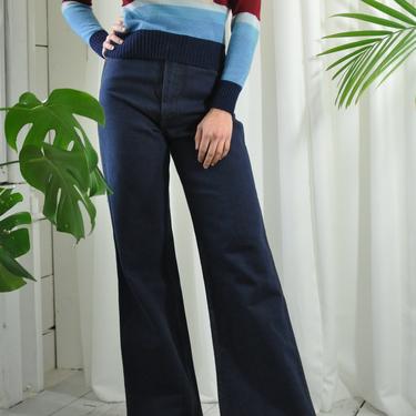 70s High Waist Bellbottom Jeans
