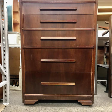 Free and Insured Shipping Within US - Vintage Retro Wood Dresser Cabinet Storage Drawers 