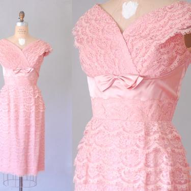 Sabrina 50s pink lace dress, pink 1950s dresses, rhinestone pencil dress, rockabilly, pinup, marilyn monroe, lace cocktail dress, bombshell 