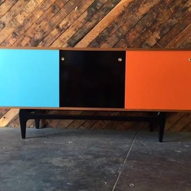 Mid Century Style Custom Cherry Wood Credenza - MADE TO ORDER 