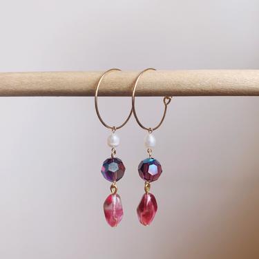 Soirée Freshwater Pearl & Crystal Drop Earrings 