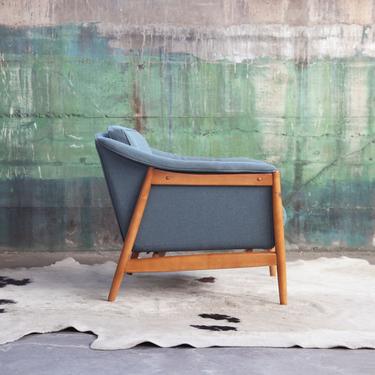 RARE architectural Mid Century Danish Modern Adrian Pearsall Craft Associates style Lounge chair MCM Denmark Designer 60s 70s Armchair 