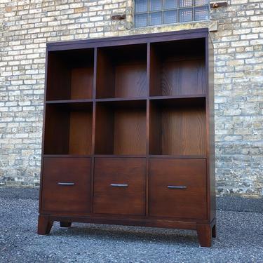 Ethan Allen Bookcase With File Drawers 