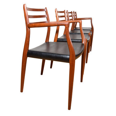 Set of 4 Niels Moller Teak Dining Chairs (2 Arm + 2 Side)