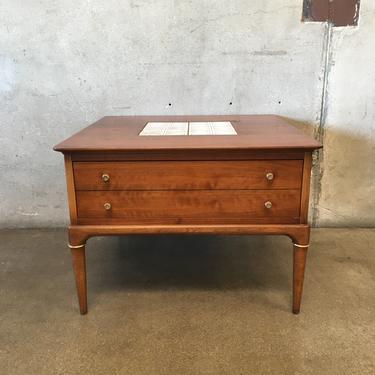 Mid Century Lane Tile Top Coffee / End Table
