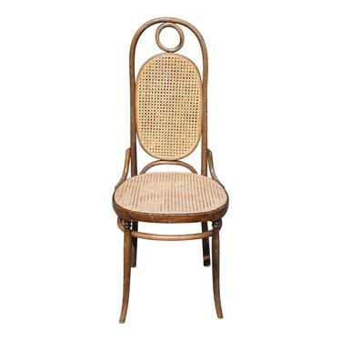 Vintage Bentwood Caned Chair Thonet No. 17 High Back Chair